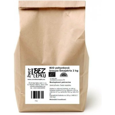 Život bez lepku BIO pohanka kroupa Šmajstrla 2 kg – Hledejceny.cz