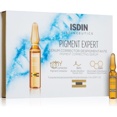 ISDIN Isdinceutics Pigment Expert korekční sérum proti pigmentovým skvrnám v ampulích 10 x 2 ml