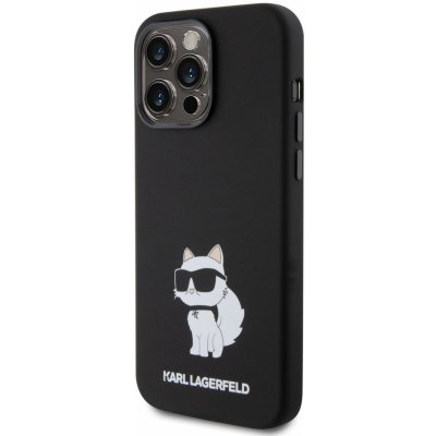 Karl Lagerfeld Liquid Silicone Choupette NFT iPhone 15 Pro Black – Zboží Mobilmania