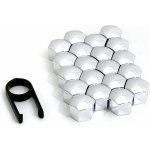 Kryty šroubů kol plastové chrom 17mm Amio – Hledejceny.cz