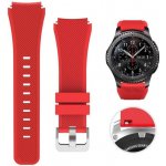 ESES silikonový řemínek pro Samsung Galaxy Watch 46mm / Samsung Gear S3 červená 1530001034 – Zboží Živě