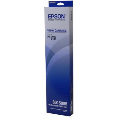 Epson originální páska do tiskárny, C13S015086, černá, Epson LQ 2070, 2170, 2180, 2080, FX 2170, FX 2180