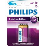 Philips Lithium Ultra 9V 1ks 6FR61LB1A/10 – Hledejceny.cz