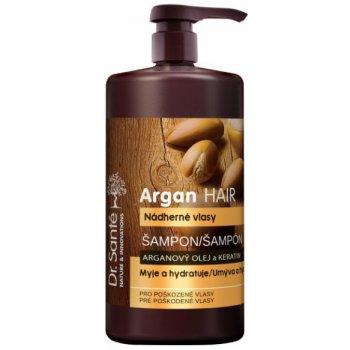 Dr. Santé Argan hydratační šampon pro poškozené vlasy Argan Oil and Keratin Cleanses and Moisturizes 1000 ml
