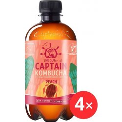 Captain Kombucha Broskev 4 x 400 ml