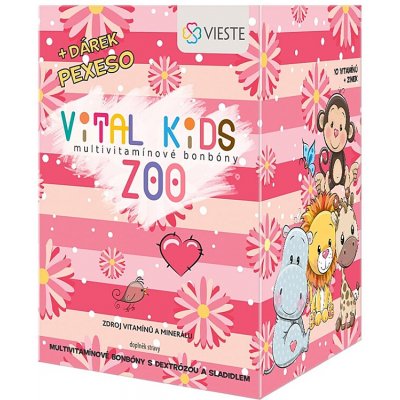 VIESTE Vital kids zoo + pexeso 12 x 12 pastilek – Hledejceny.cz