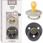 Bibs kaučuk dudlík r. 2 Pack iron/sand 2 ks – Zboží Mobilmania