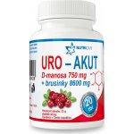 Nutricius URO-AKUT Manosa 750 mg + Brusinky 8600 mg 20 tablet – Hledejceny.cz