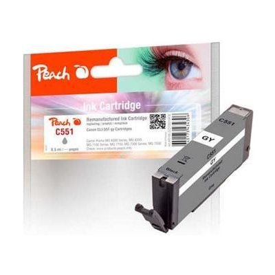 Peach Canon CLI-551GY, grey, 8,5 ml – Zboží Mobilmania