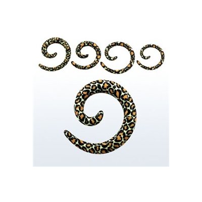 Piercingate roztahovák do ucha leopard PTP00011