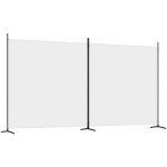 vidaXL 2dílný paraván bílý 348 x 180 cm textil – Zboží Dáma
