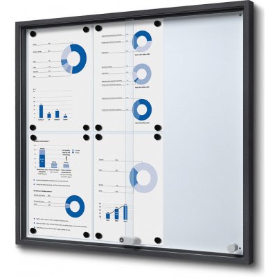 Jansen Display Interiérová vitrína 6x A4 SLIM 686 x 641 mm – Zboží Mobilmania