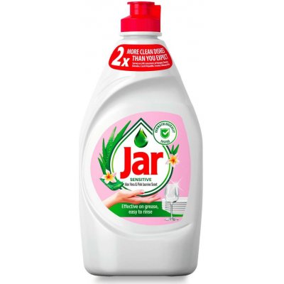 Jar Sensitive tekutý prostředek na nádobí Aloe Vera & Pink Jasmin 450 ml – Sleviste.cz
