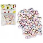 Korálky dřevo 72ks 20cm na dřevěném stojánku – Sleviste.cz