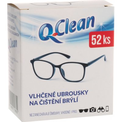 Q Clean Vlhčené ubrousky na čištění brýlí 52 ks – Zboží Dáma
