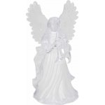 HOMESTYLING Vánoční dekorace anděl svíticí 30 cm barevný KO-AX5351050knih – Hledejceny.cz