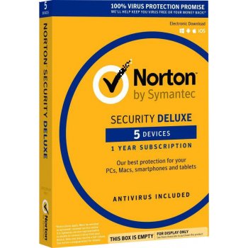 Norton Security DELUXE 3.0, 5 lic. 12 mes. ESD (21358352)