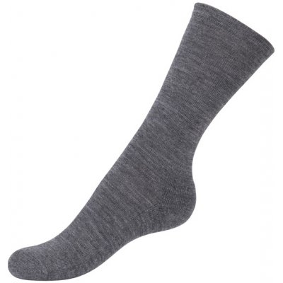 SAFA dámské jednobarevné merino ponožky s vlněným froté na podrážce šedá