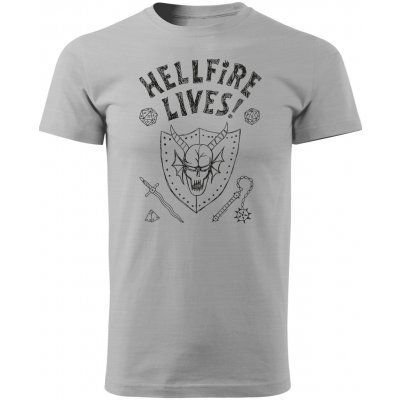 Pánské tričko Stranger Things Hellfire Lives – Zboží Mobilmania