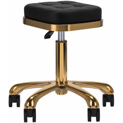 Activeshop kosmetický taburet M-1645 zlato černý – Zboží Dáma