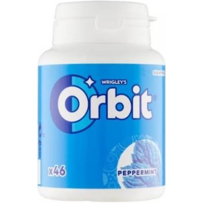 Wrigley's Orbit Orbit Peppermint Modré dražé dóza 64g – Zboží Dáma