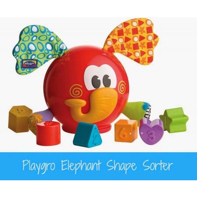 Playgro Vkládací slon s tvary – Zboží Mobilmania