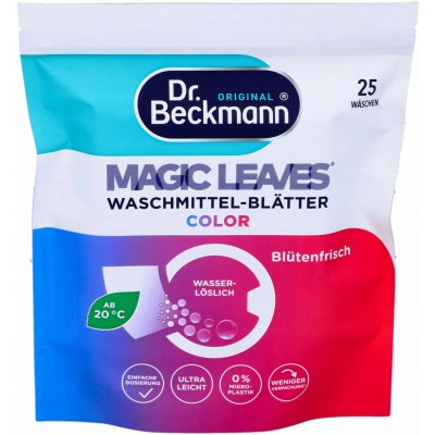 Dr. Beckmann Magic Leaves prací prostředek v listech na barevné prádlo 25 PD – Zboží Dáma