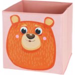 Storagesolutions textilní úložný box 30 x 30 x 30 cm medvídek – Zboží Mobilmania