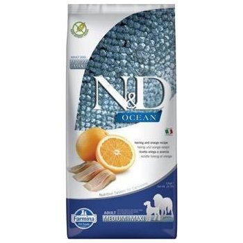 N&D Ocean Dog Adult Medium & Maxi Low Grain Codfish & Orange 12 kg