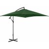 Zahradní slunečník Uniprodo UNI UMBRELLA SQ250GR N boční slunečník čtvercový Naklápěcí 250 x 250 cm zelený