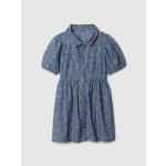Baby chambrey šaty Gap Paddington Tmavě modrá – Zboží Dáma