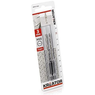 Kreator vrták do kovu HEX 3,0mm HSS KRT011304 – Sleviste.cz