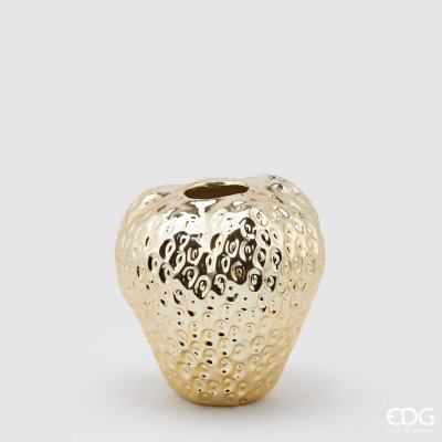 EDG Keramická váza ve tvaru jahody, zlatá barva, 21 cm – Hledejceny.cz