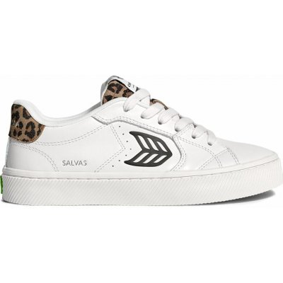 Cariuma Salvas White Leather Black Logo Leopard Print Sneaker – Hledejceny.cz
