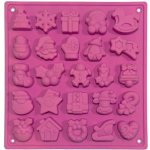 Toro forma silikonová vánoční růžová 25KS 17,8X18,7X1,3cm – Zboží Dáma