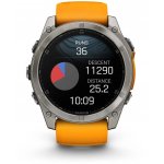 Garmin Fenix 8 AMOLED 51mm Sapphire Titanium Graphite/Orange 010-02905-11 – Zboží Živě