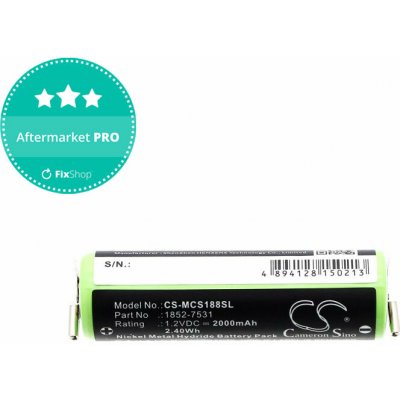 Baterie pro Moser Easy Style 1881, 2000mAh, Ni-MH, 1.2V, 1852-7531, HQ – Hledejceny.cz