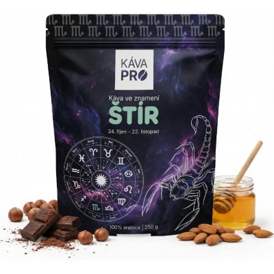 KávaPRO Káva ve znamení Štír zrnková 250 g – Hledejceny.cz