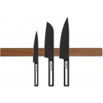 Wook | dřevěná magnetická lišta na nože - dub přírodní montáž: montáž na zeď, velikost: 30 x 4 x 2 cm (5 nožů) – Zboží Mobilmania