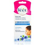 Veet Easy-Gel Obličej depilační voskové pásky pro citlivou pokožku 40 ks – Zboží Dáma