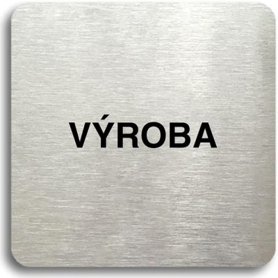 Accept Piktogram "výroba" (80 × 80 mm) (stříbrná tabulka - černý tisk bez rámečku)