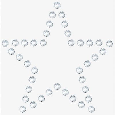 Preciosa Nažehlovací aplikace s českým křišťálem Preciosa, hvězda Simple Star – Zbozi.Blesk.cz