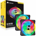 Corsair iCUE QL140 RGB PWM Dual Fan CO-9050100-WW – Zboží Mobilmania