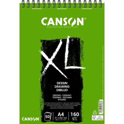 Canson XL Recycled Skicák v kroužkové vazbě A4 160g 50 listů – Zboží Dáma