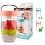 Lékué Jar To Go svačinový box 600 ml lososový – Zboží Dáma