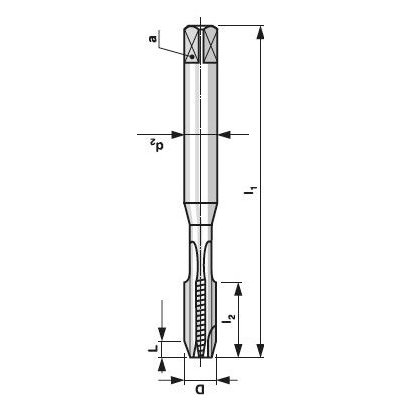 BUČOVICE TOOLS Závitník strojní s přímou drážkou din 371/c m6 iso2/6h hsse tin (175060) – Hledejceny.cz