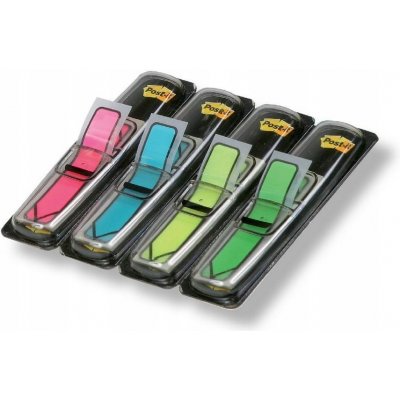3M Post-it Index 684 - samolepicí záložky - 11,9×43,2 mm, 4×24 šipek, neonové barvy – Hledejceny.cz