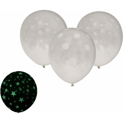 Balónek nafukovací 30 cm sada svítící ve tmě – Zboží Mobilmania
