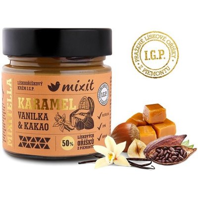 Mixitella Premium Lískový oříšek z Piemontu s karamelem 200 g – Zbozi.Blesk.cz