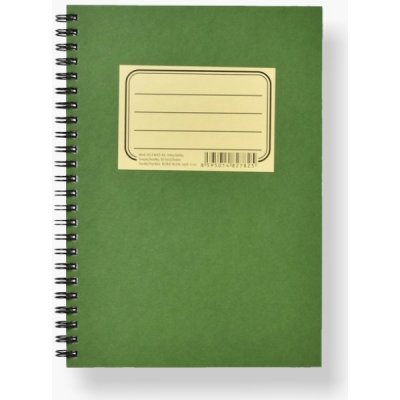 BOBO kroužkový blok Zelenáč A5 linko-tečkovaný – Sleviste.cz